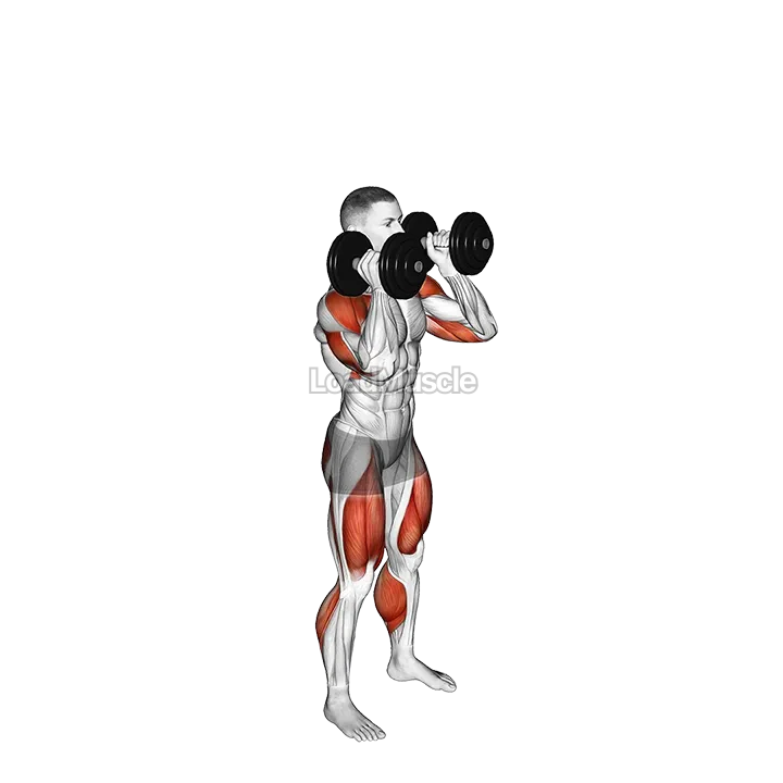 Dumbbell Push Jerk demonstration