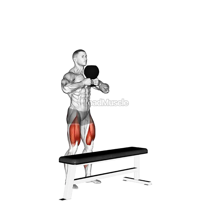 Kettlebell Step-up demonstration