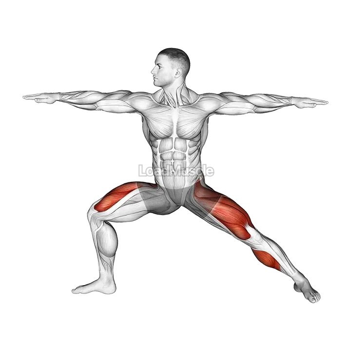 Warrior II Yoga Pose demonstration