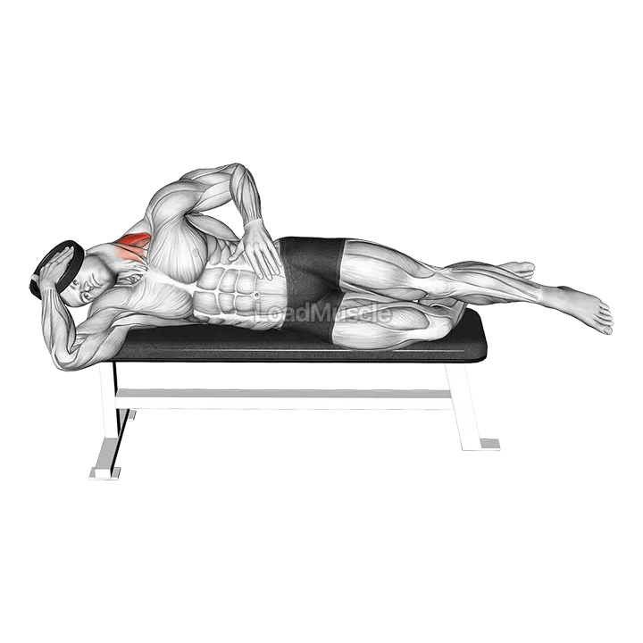 Weighted Side Lying Side Neck Raise demonstration