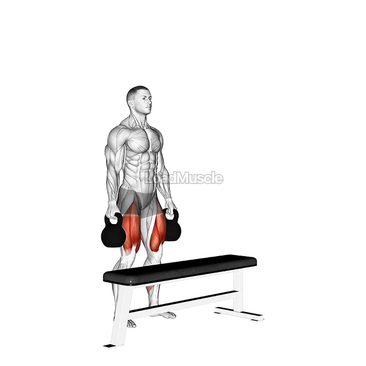 Kettlebell Step-up demonstration