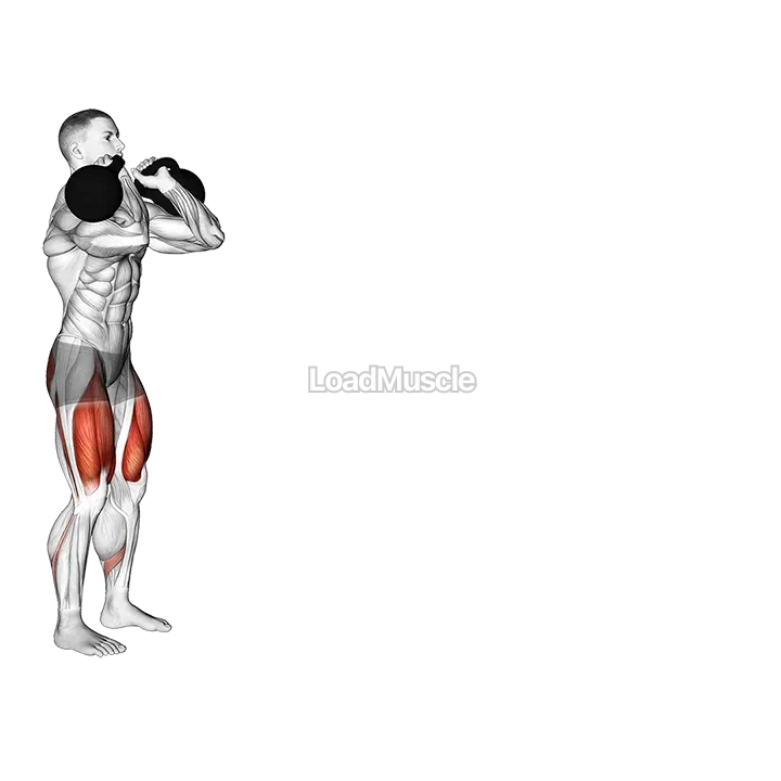 Kettlebell Front Rack Walking Lunge demonstration