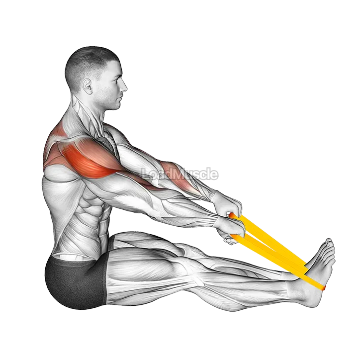 Resistance Band Seated Face Pull demonstration