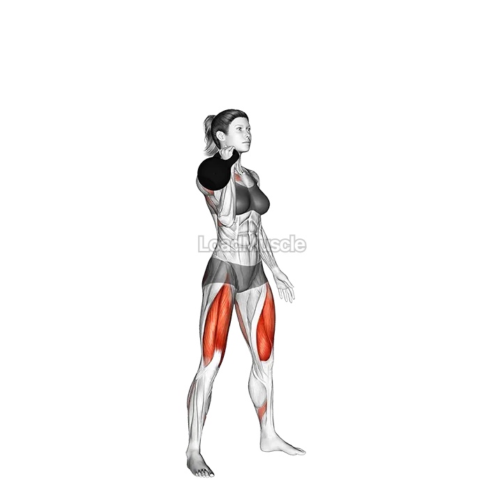 Kettlebell Single Arm Thruster demonstration