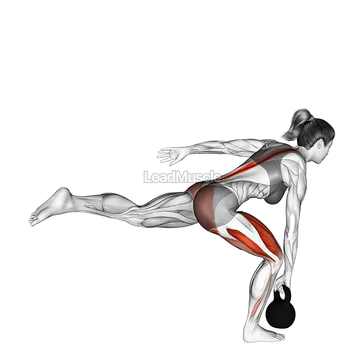 Kettlebell Single Leg Deadlift demonstration