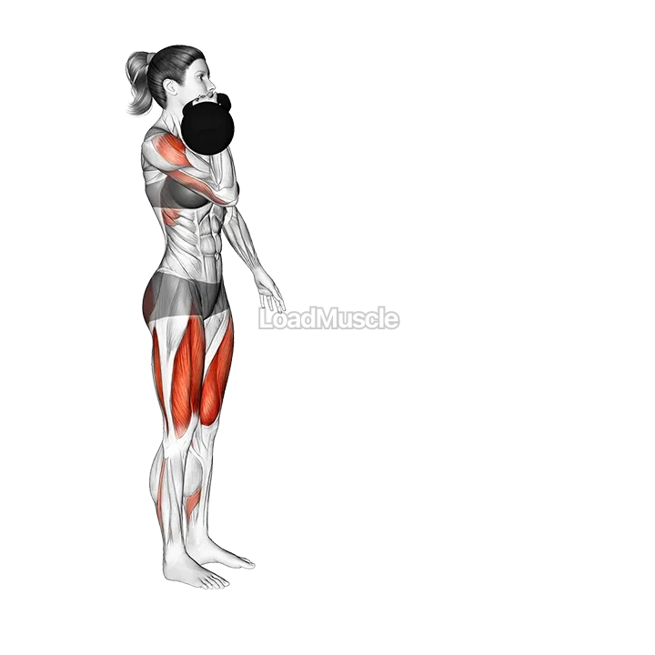 Kettlebell Forward Lunge and Press demonstration