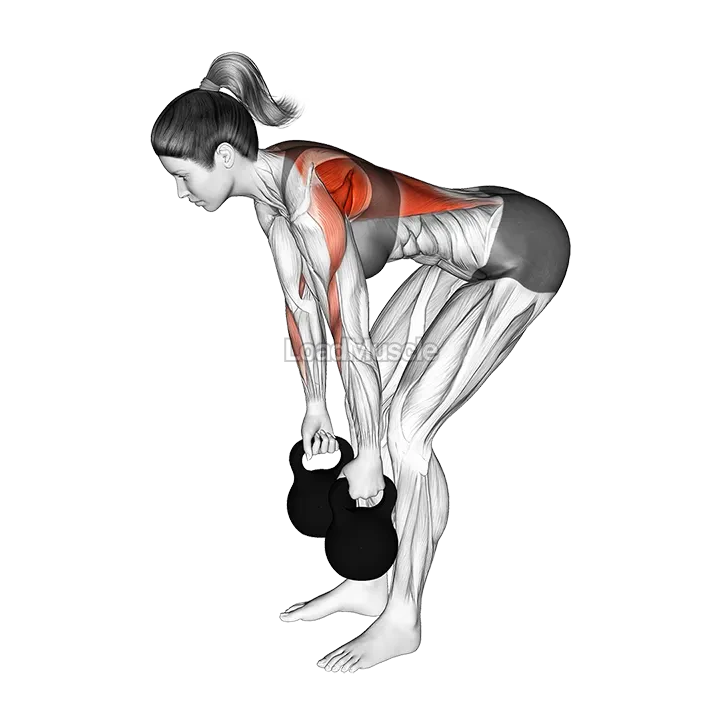 Kettlebell Bent Over Row demonstration