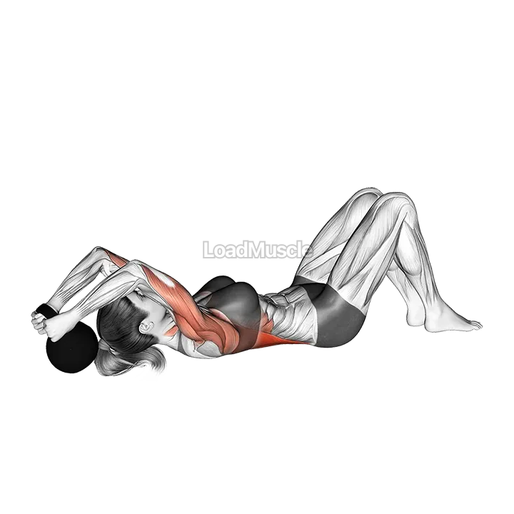 Kettlebell Bent Arm Pullover with Knees Bent demonstration