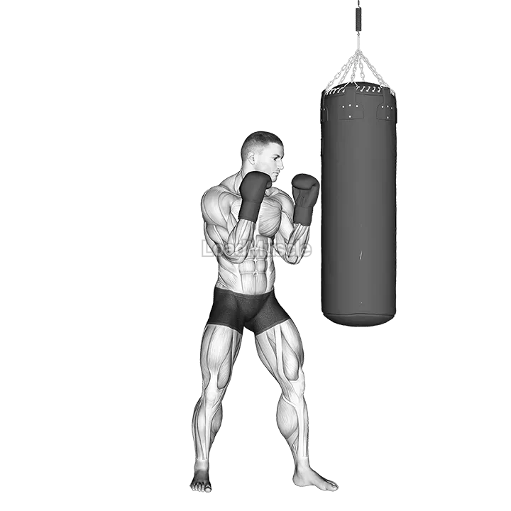 Hook Kick Kickboxing (with boxing bag) demonstration