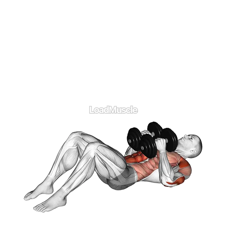 Dumbbell Close Grip Shoulder Press Sit-up demonstration