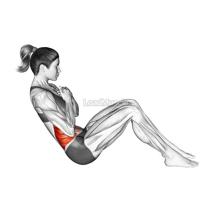 Russian Twist With Hands On Chest demonstration