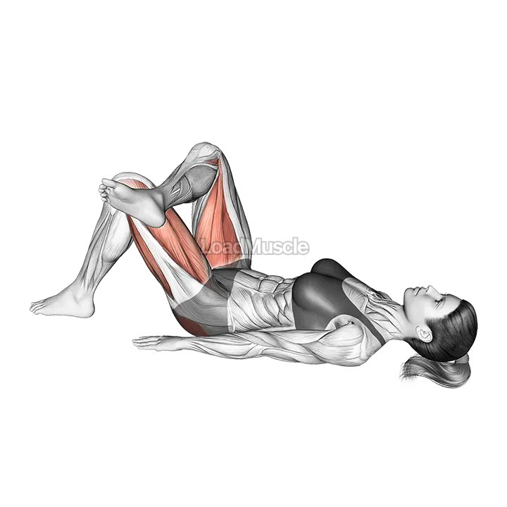 Leg Over Knee Glute Bridge demonstration