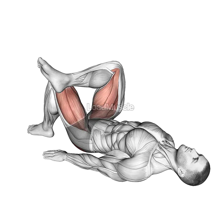 Leg Over Knee Glute Bridge demonstration