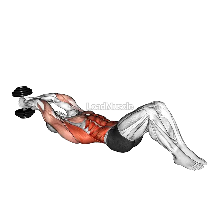 Dumbbell Lying Woodchop demonstration