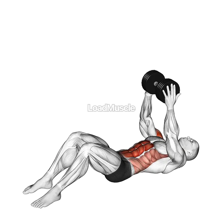 Dumbbell Overhead Sit up demonstration