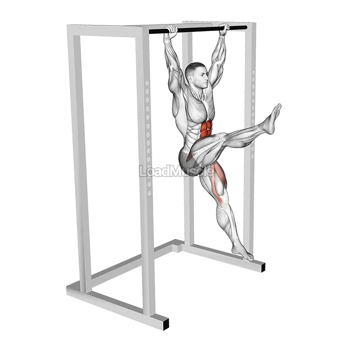 Hanging Flutter Kick demonstration