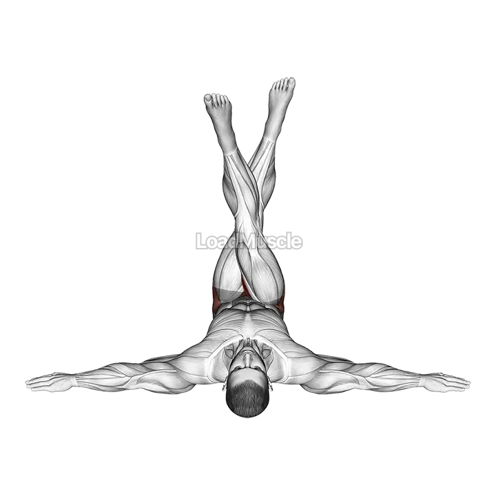 Lying Criss Cross Legs demonstration