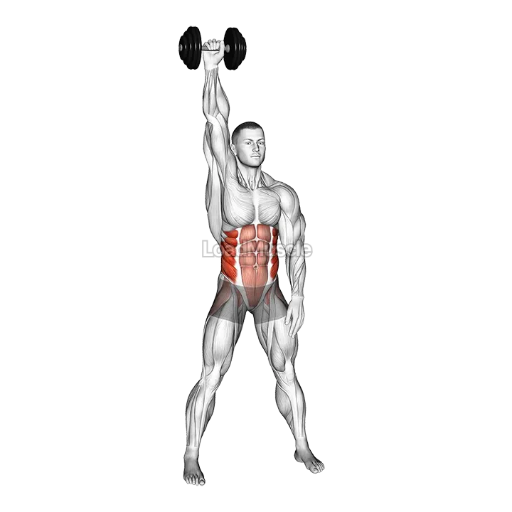 Dumbbell Standing High Windmill demonstration