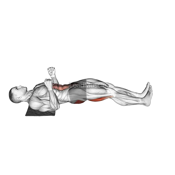 Reverse Sliding Leg Curl on Floor with Towel demonstration