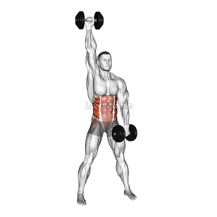 Dumbbell Standing Windmill demonstration