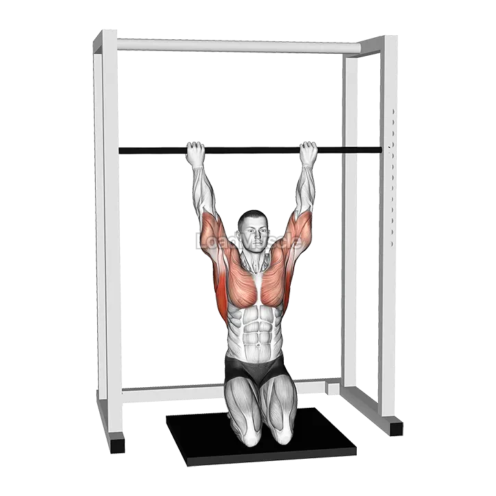 Kneeling Assisted Sliding Chin-up demonstration