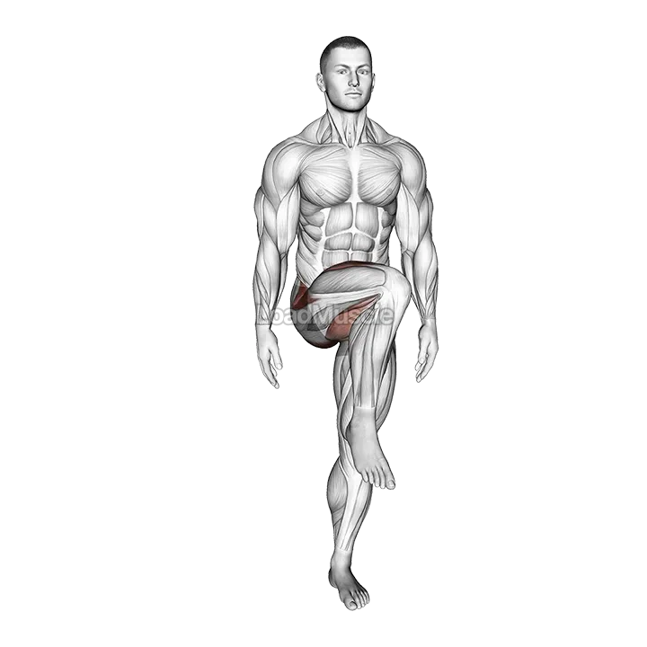 Standing Bent Knee Figure 8 demonstration