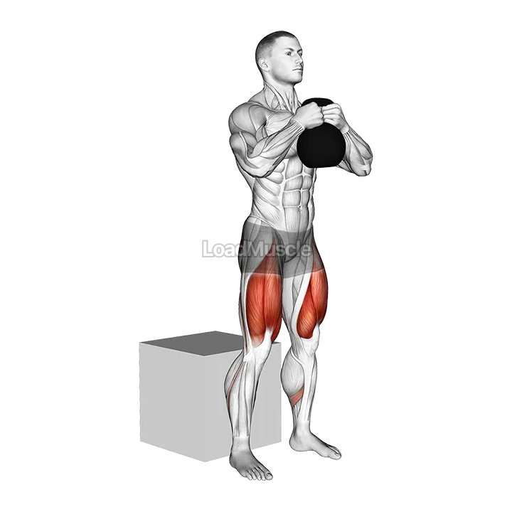 Kettlebell Box Squat demonstration