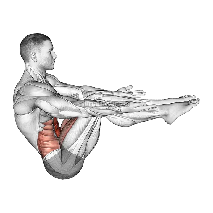 V Sit Toe Tap demonstration