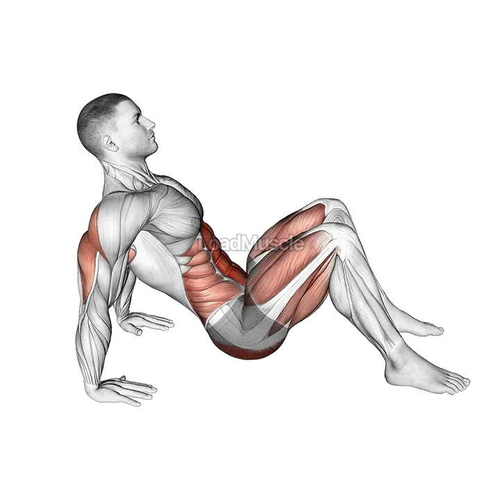 Crab Pose demonstration