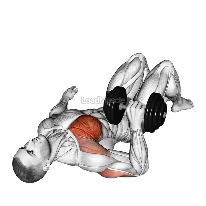 Dumbbell Single Arm Floor Press demonstration