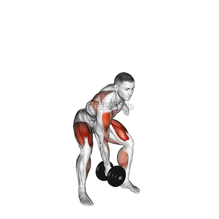 Dumbbell Single Power Clean demonstration