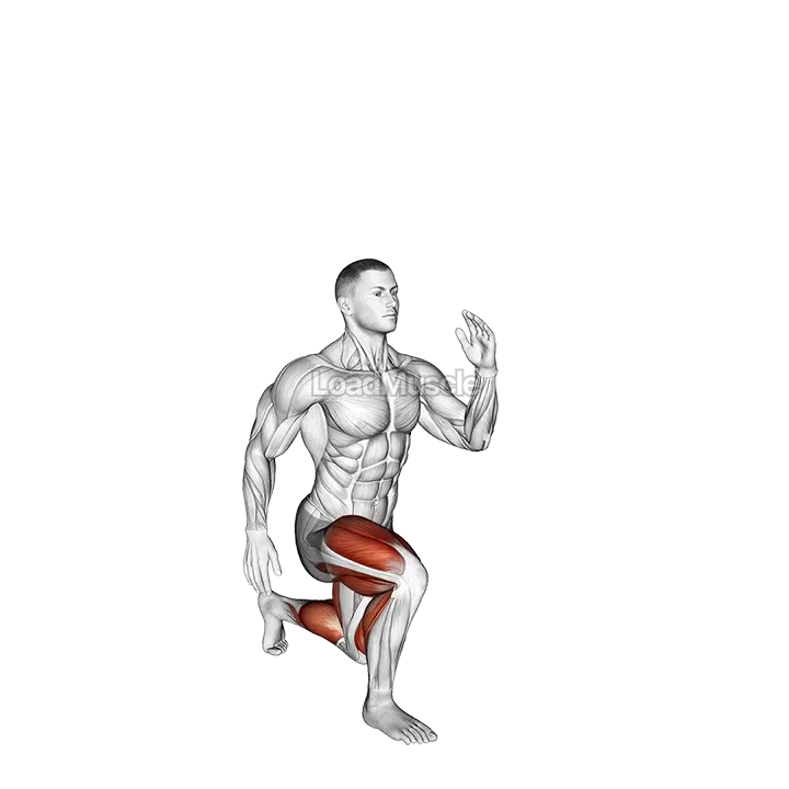 Jumping Single Leg Lunge demonstration