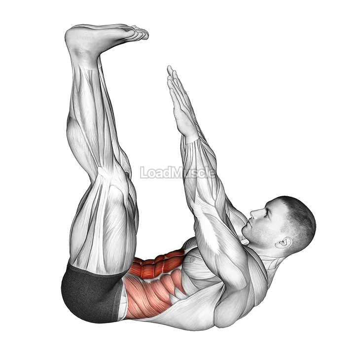 Lying Toe Touch demonstration