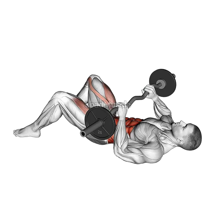 EZ-Bar Russian Twist Sit-up demonstration