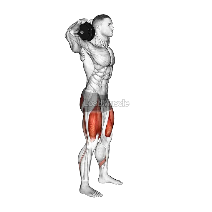 Dumbbell Good Morning Squat demonstration