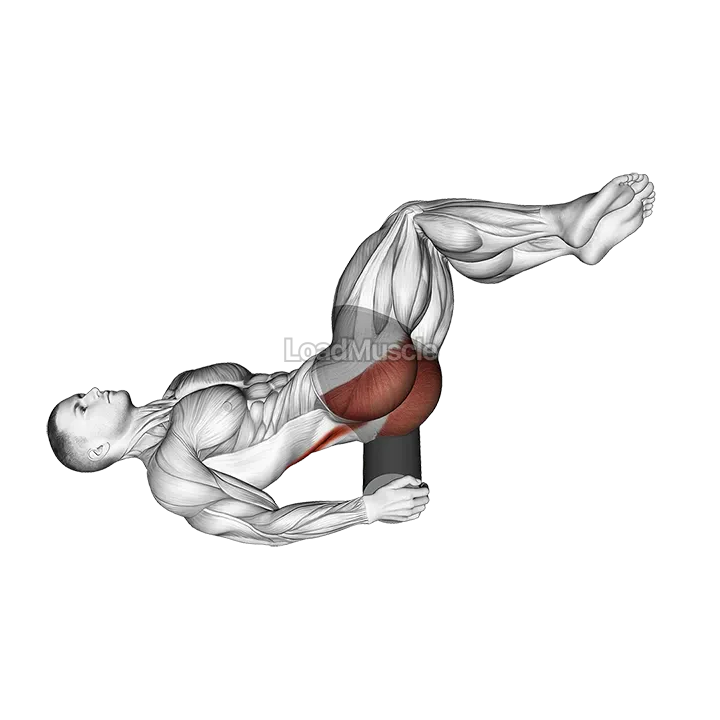 Roll Glute Twist Lying on Floor demonstration