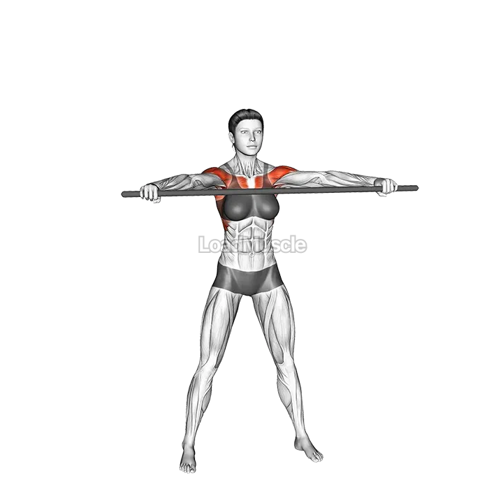 Stick Pass Around Stretch demonstration