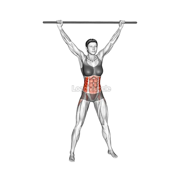 Stick Side Bend Stretch demonstration