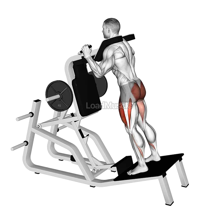 Lever Reverse Vertical Hack Squat demonstration