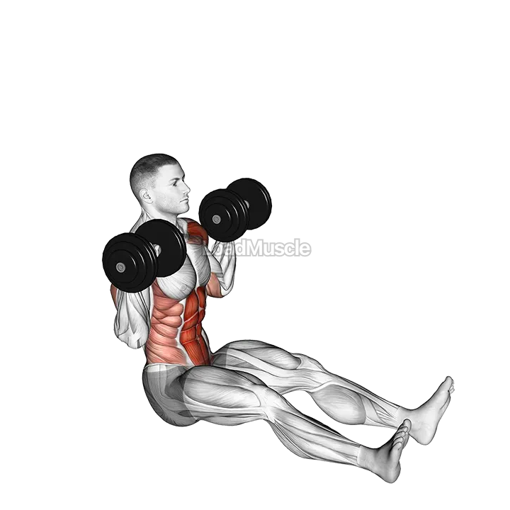 Dumbbell Z Press demonstration