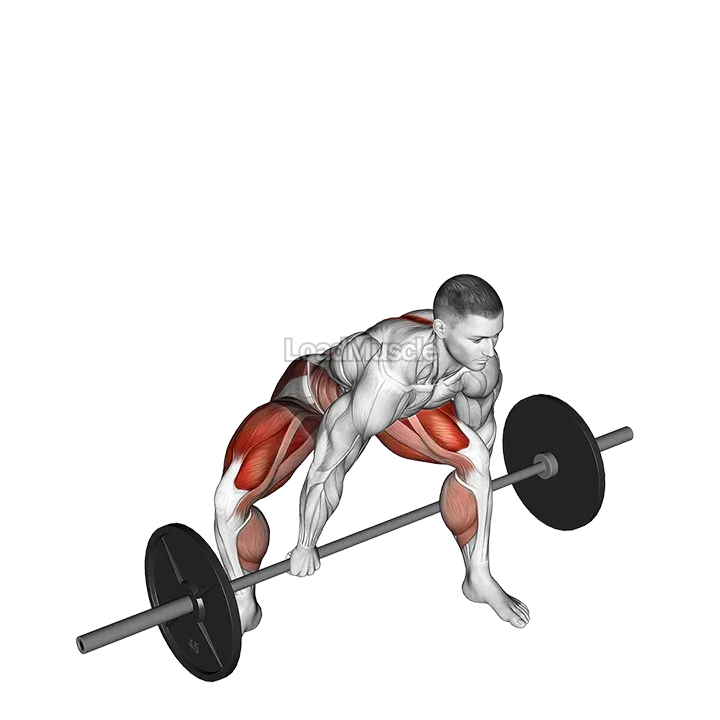 Barbell Jefferson Deadlift demonstration