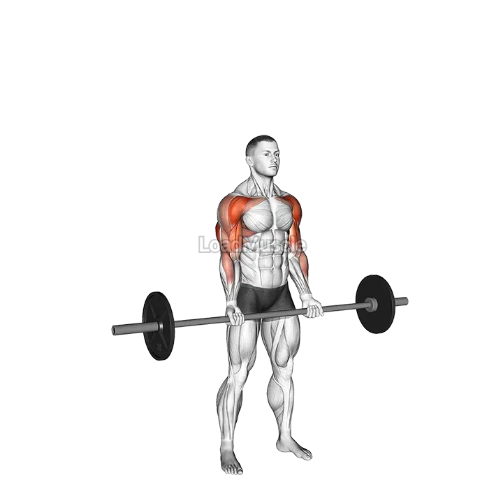 Barbell Curl Press Extension demonstration
