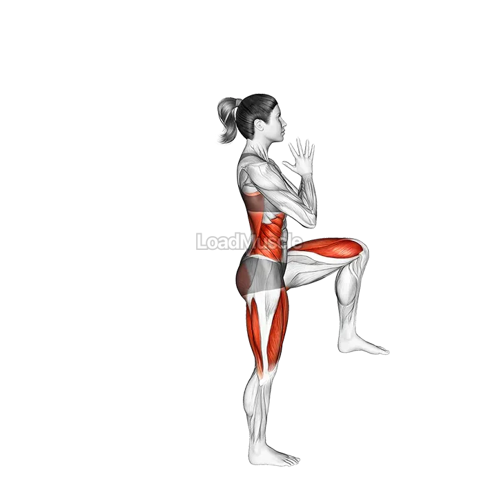 Revolved Triangle Pose demonstration