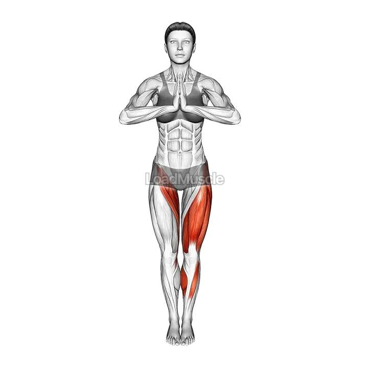 Standing Figure Four Pose demonstration
