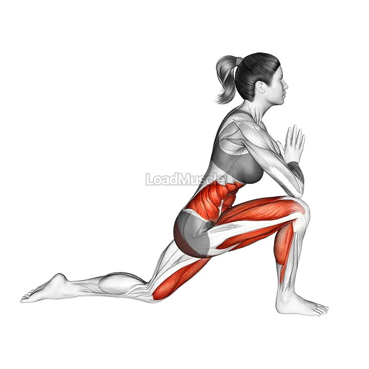 Twisted Leg Lunge Pose demonstration