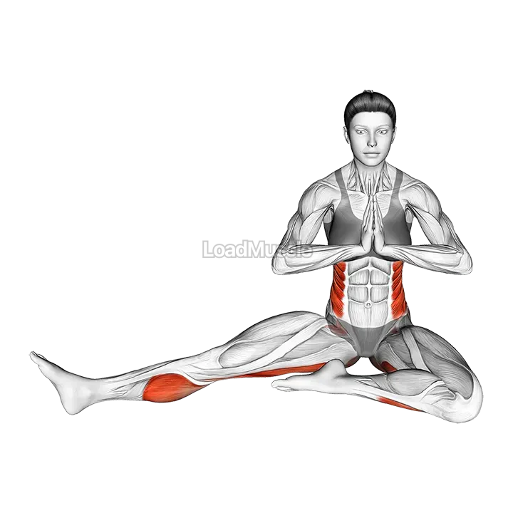 Revolved Head to Knee Pose demonstration