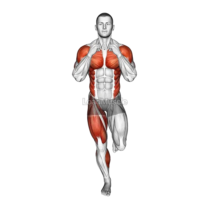 Single Leg Balance Cross Punch demonstration