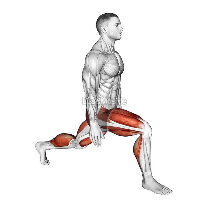 Low Lunge (left) demonstration