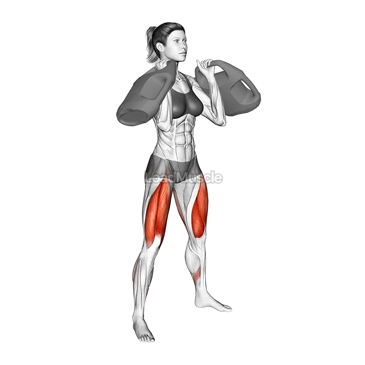 Bottle Weighted Front Squat demonstration