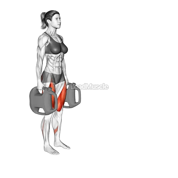 Bottle Weighted Forward Lunge demonstration